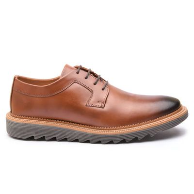 Sapato Calvest Oxford Clássico De Amarrar Havana T... - Ponto A Shoes