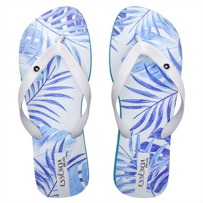 Chinelo Essencial - Azul/Branco - Ponto A Shoes