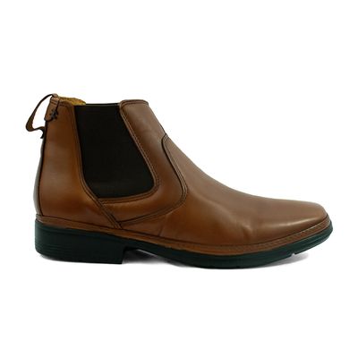 Bota Masculina Savelli Chelsea Couro - Havana - Ponto A Shoes