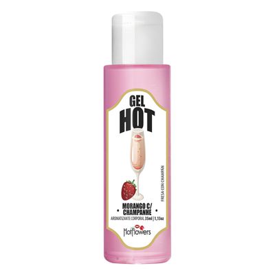 Gel Comestível Hot Morango com Champanhe - Q Charme
