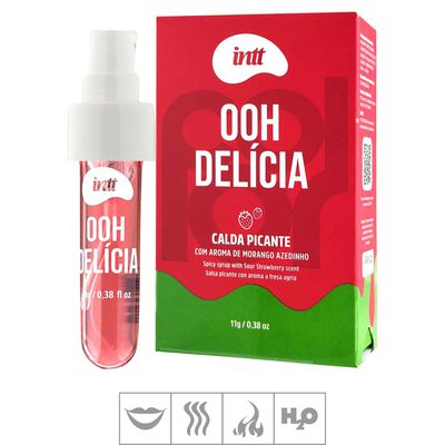 Calda Picante Ooh Delicia Pulsante Morango - Q Charme