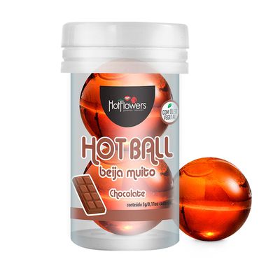 Bolinha Hot Ball Beija Muito Chocolate 3g - Q Charme