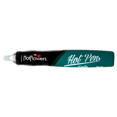 HOT PEN CANETA COMESTÍVEL HOTFLOWERS SABOR:MENTA- ... - Q Charme