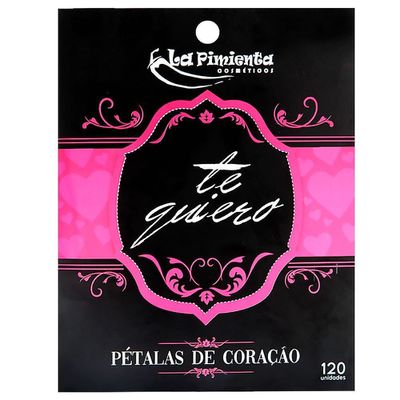 Pétalas Coração Rosa 120 Unidades La Pimienta - Q Charme