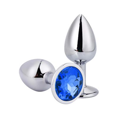 Plug Anal Metal Azul P - Q Charme