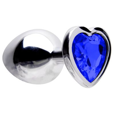 Plug Anal Aço Coração M Sexy Import - Q Charme
