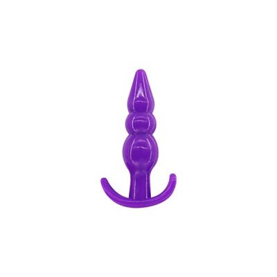 Plug Anal Silicone Ondulações Roxo M - Q Charme