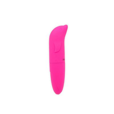Vibrador Ponto G Golfinho Aveludado Rosa - Q Charme