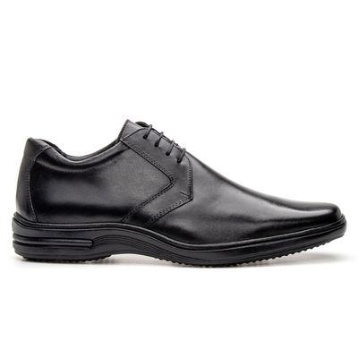 Sapato Masculino Conforto Anatômico com Cadarço Preto - Topfran Sapatos Sociais