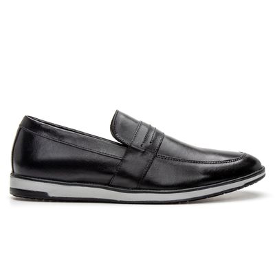 Loafer Masculino em Couro Esporte Fino Preto - Topfran Sapatos Sociais