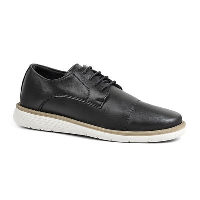 Sapato Casual Masculino Preto com Cadarço - Torani Calçados