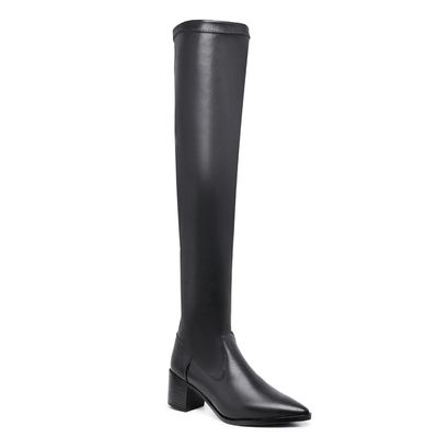 Bota feminina Over The Knee Preta - Torani Calçados