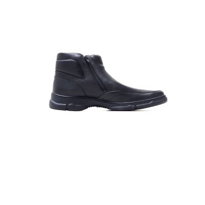 Bota Ortopédica Masculina em Couro Legítimo com Zí... - Torani Calçados