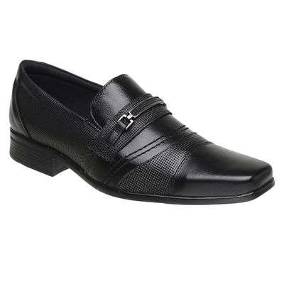 Sapato Social Masculino Couro Preto - Torani Calçados