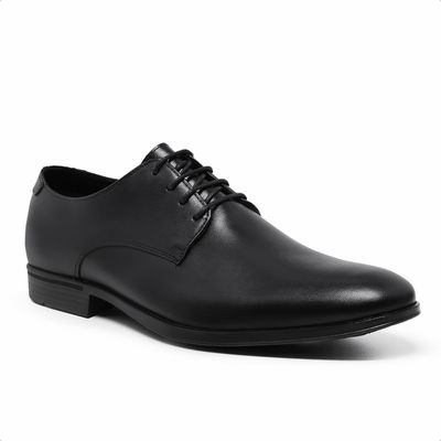 Sapato Social Masculino Couro Preto Sola de Borrac... - Torani Calçados