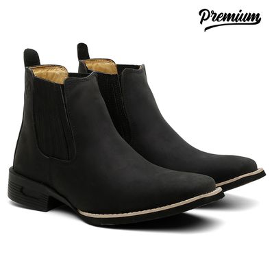 BOTA TEXANA TURUNA CRAZY HORSE PRETO - TURUNA BOOTS