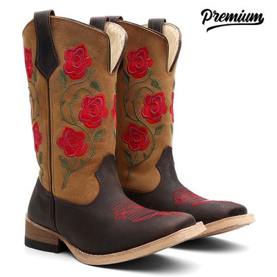 Bota Texana Feminina Flor da Primavera - TURUNA BOOTS