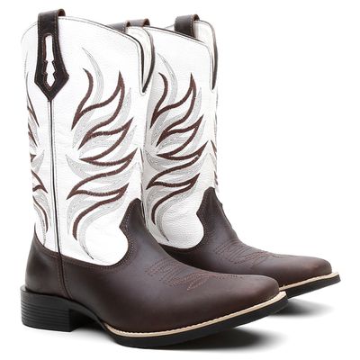 Bota Texana Masculina Raio Café - TURUNA BOOTS
