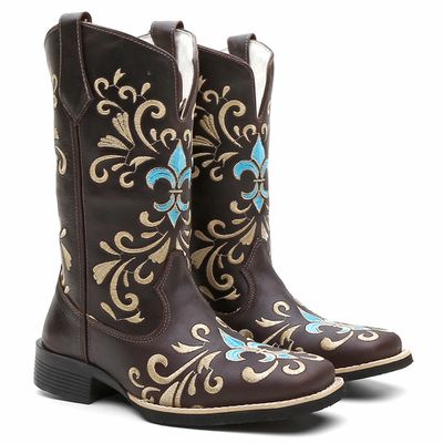 Bota Texana Feminina Espada Azul - TURUNA BOOTS