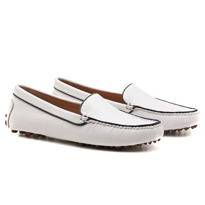 Mocassim Driver Feminino White - Veromoc