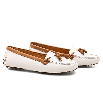 Mocassim Driver Feminino White - Veromoc