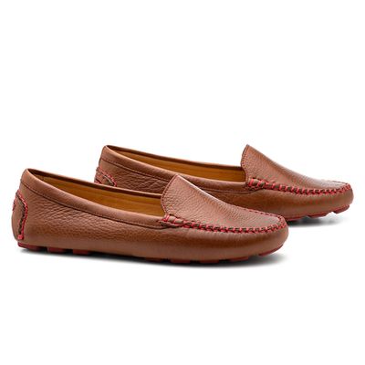 Mocassim Driver Feminino Cognac - Veromoc