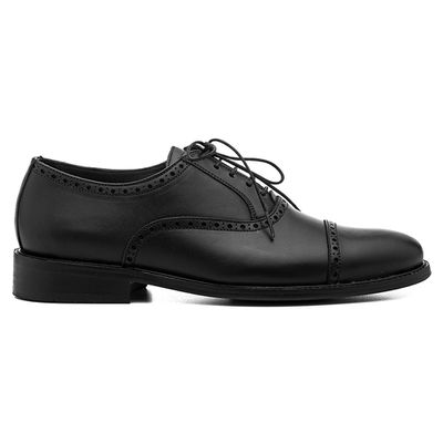 Sapato Social Brogue Captoe Black - Veromoc