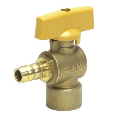 REGISTRO VÁLVULA ESFERA GÁS ANGULAR 90 ROSCA 1/2 X... - Via Sol Energia Solar