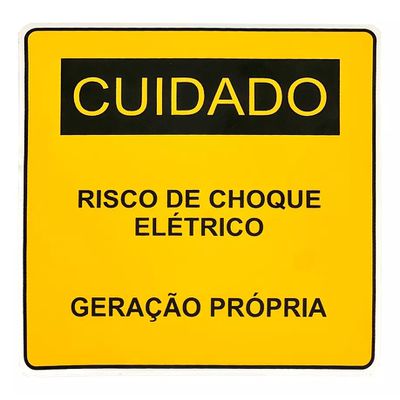 PLACA DE GERAÇÃO PRÓPRIA DE ENERGIA SINALIZAÇÃO CP... - Via Sol Energia Solar