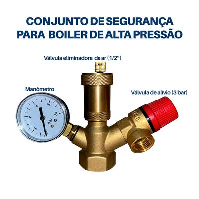 CONJUNTO DE SEGURANÇA PARA BOILER DE ALTA PRESSÃO ... - Via Sol Energia Solar