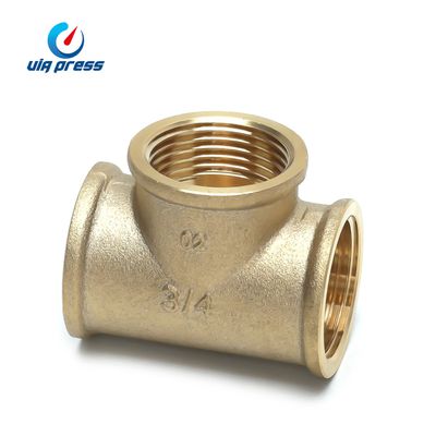  TEE LATÃO 3/4 - (22mm) ViaPress - Via Sol Energia Solar