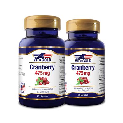 Cranberry Vitgold Kit 2x com 60 Cápsulas