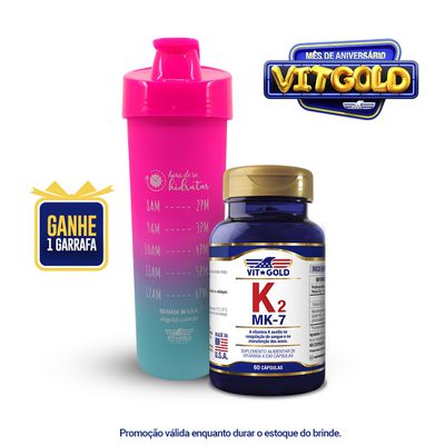 Vitamina K2 MK-7 (Menaquinona-7) 100mcg Vitgold 60 cápsulas