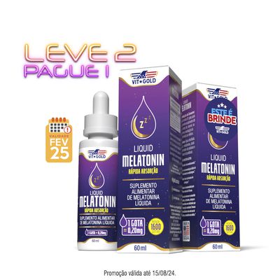 Melatonina em gotas Vitgold Kit 2x 60 ml