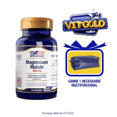 Magnesio Dimalato 350mg Vitgold 60 Comprimidos