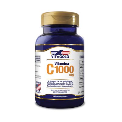 Vitamina C 1000 mg Vitgold 100 comprimidos