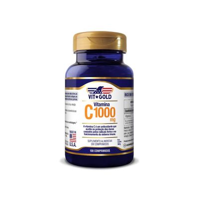 Vitamina C 1000 mg Vitgold 100 comprimidos