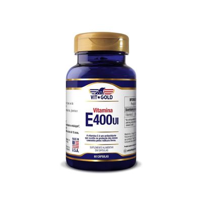 Vitamina E 400 UI Vitgold 60 cápsulas