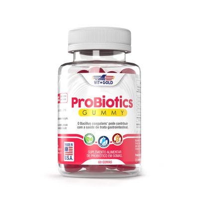 Gummies Probióticos Vitgold 60 gomas 