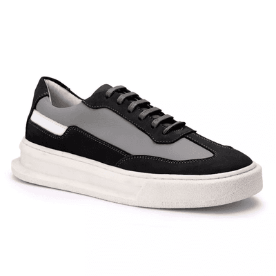 40007 FLY CINZA NOBUCK PRETO FLY BRANCO NEW COLORA... - B2C Shoes