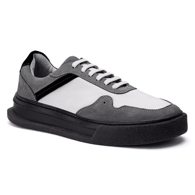 40008 FLY BRANCO NOBUCK GRAFITE NOBUCK PRETO NEW C... - B2C Shoes