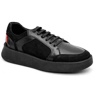 30026 COMFORT PRETO NOBUCK PRETO FLY LARANJA PORTO... - B2C Shoes