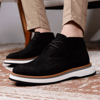 29602 NOBUCK PRETO TORONTO BRANCO PRETO CINZA VIRA... - B2C Shoes
