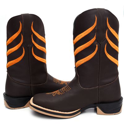Bota Masculina Country Bordada... - ZAFO