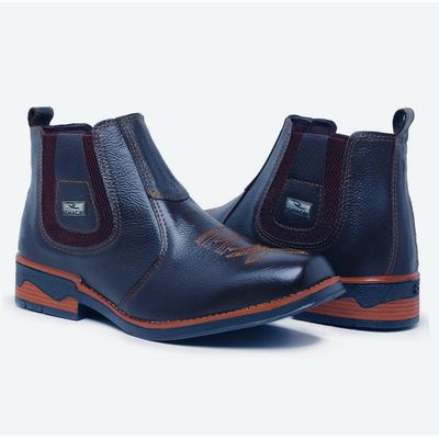 Botina Masculino Bill Couro So... - ZAFO