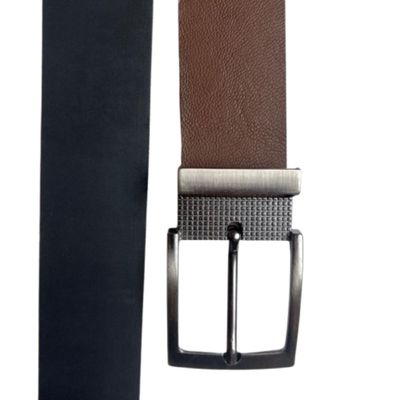 Cinto Infantil Couro Sintético Dupla Face Café- Preto Fivela Removível 80 cm - 914 Preto (0100) - ZAFO