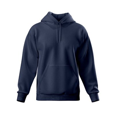 Moleton Masculino Canguru Liso Capuz Cordão Flanelado - 201 Azul Marinho(0100) - ZAFO