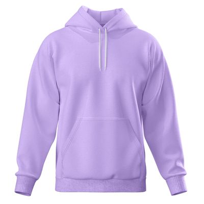 Moleton Masculino Canguru Liso Capuz Cordão Flanelado - 201 Lilás (0100) - ZAFO