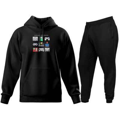 Conjunto Moleton + Calça Masculino Jhump - 601Blusa Preto - Calça Preto (0100) - ZAFO