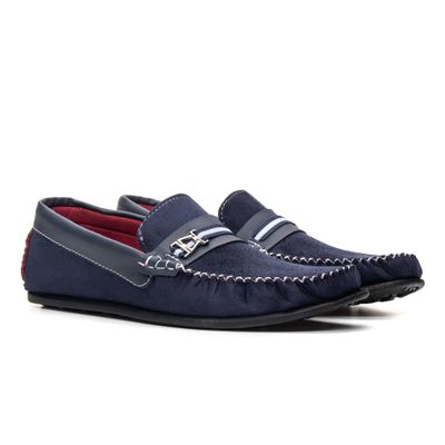 Mocassim Jeans Fivela Borracha Ecco - 1915 Azul (0100) - ZAFO